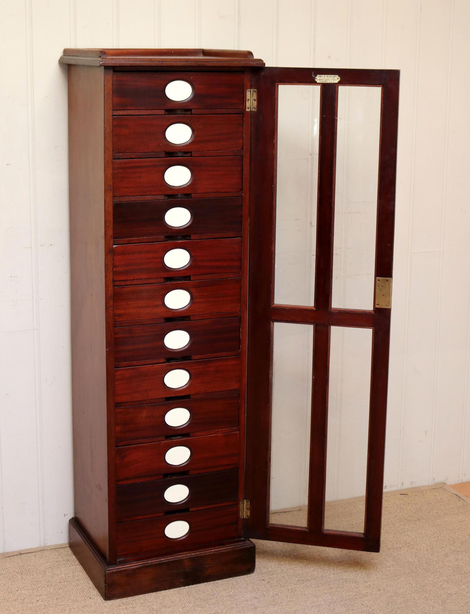 Unusual Mahogany Filing Cabinet (1 of 11) Unusual Mahogany Filing Cabinet (1 of 11)