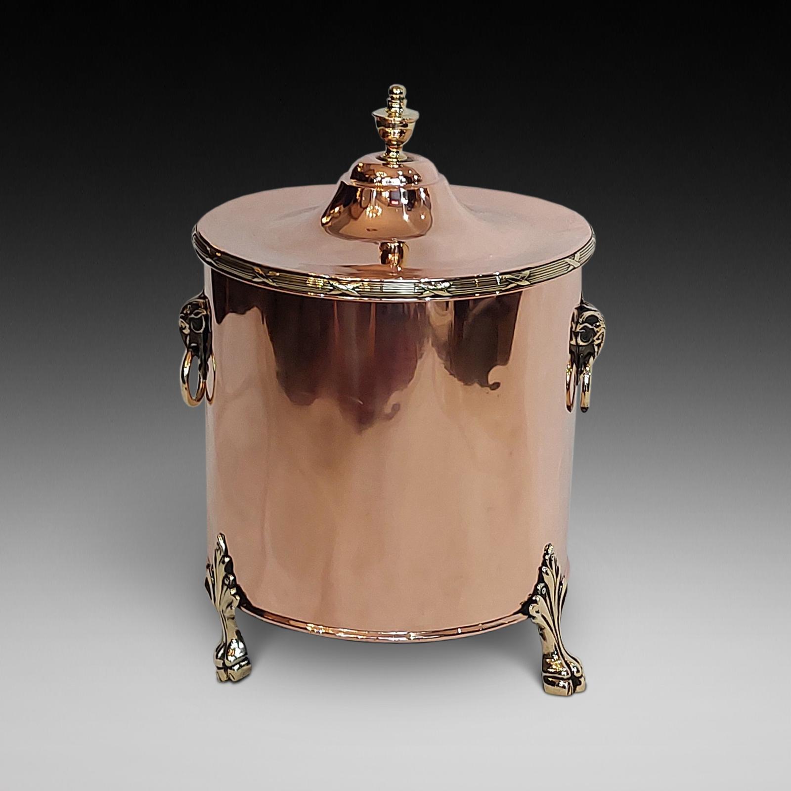 Victorian Copper & Brass Coal Bucket (1 of 8)
