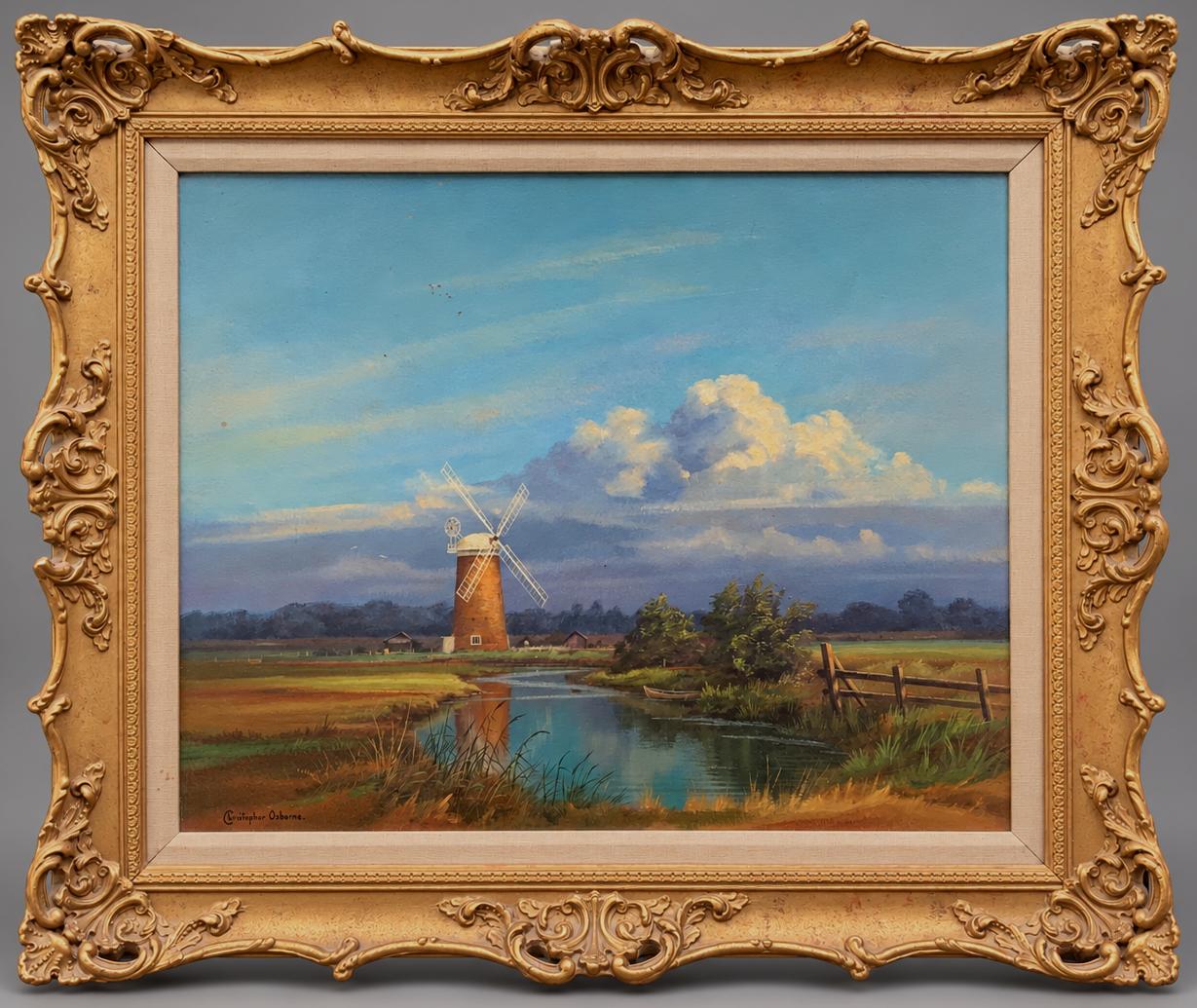 Vintage Norfolk Broads Horsey Mill Oil Painting by Christopher Osborne (1 of 11) Vintage Norfolk Broads Horsey Mill Oil Painting by Christopher Osborne (1 of 11)