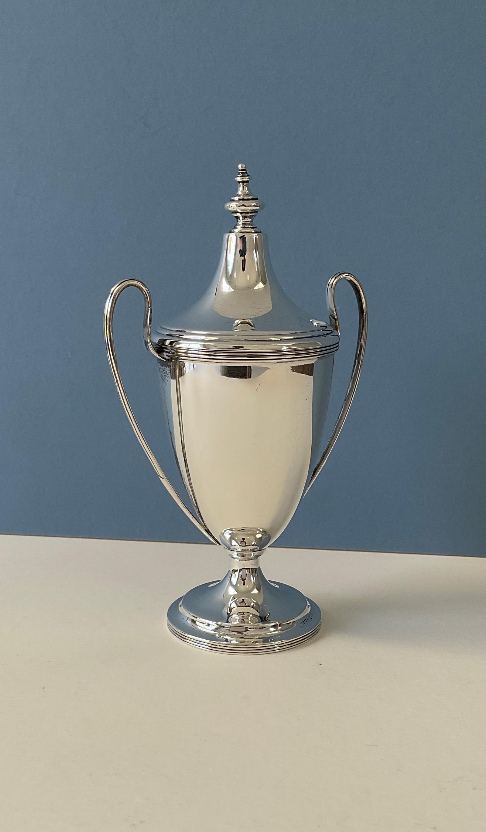 Antique Solid Silver Un-engraved Trophy (1 of 6)