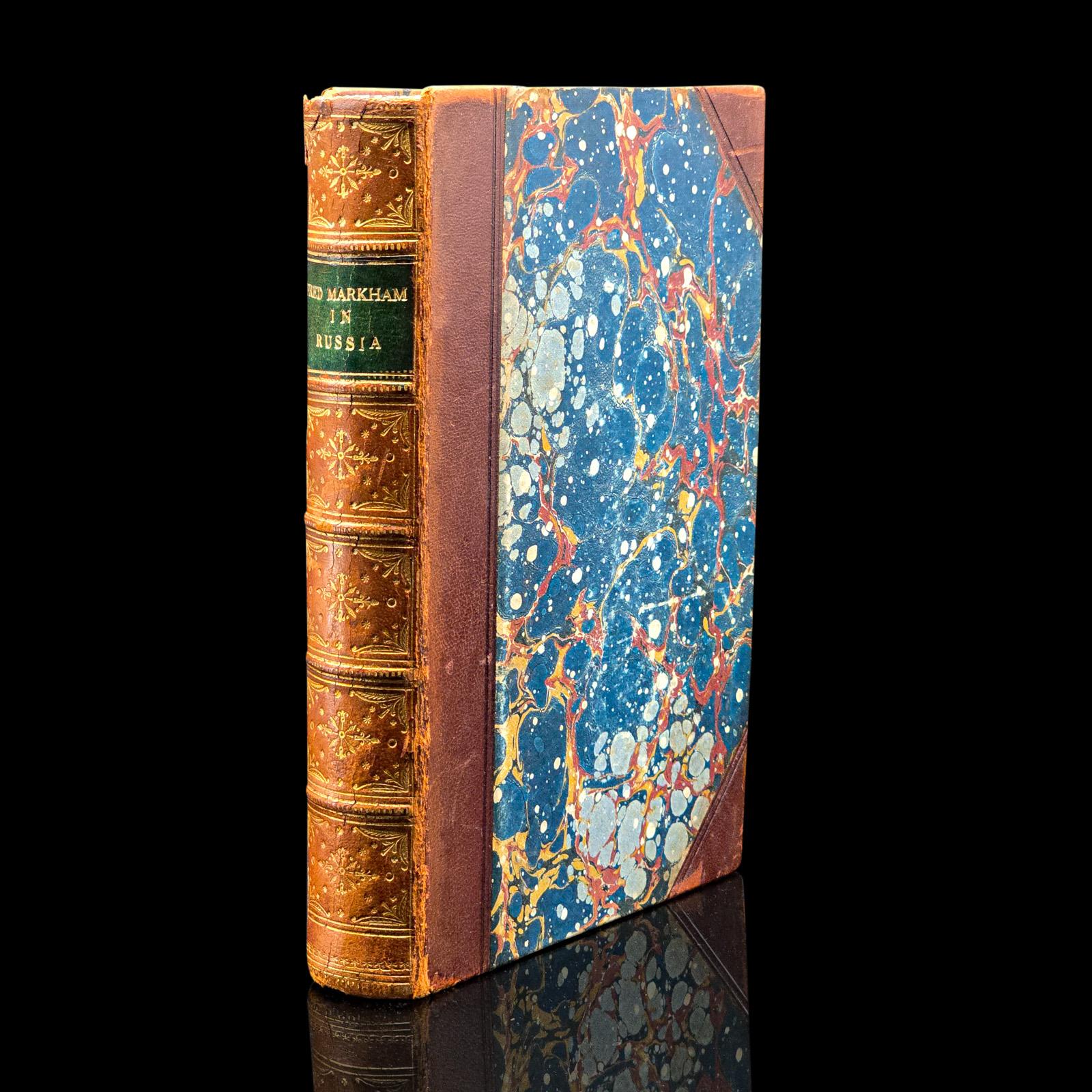 Antique Book, Fred Markham In Russia, Memoir, Travel Literature, Victorian, 1884 (1 of 12)