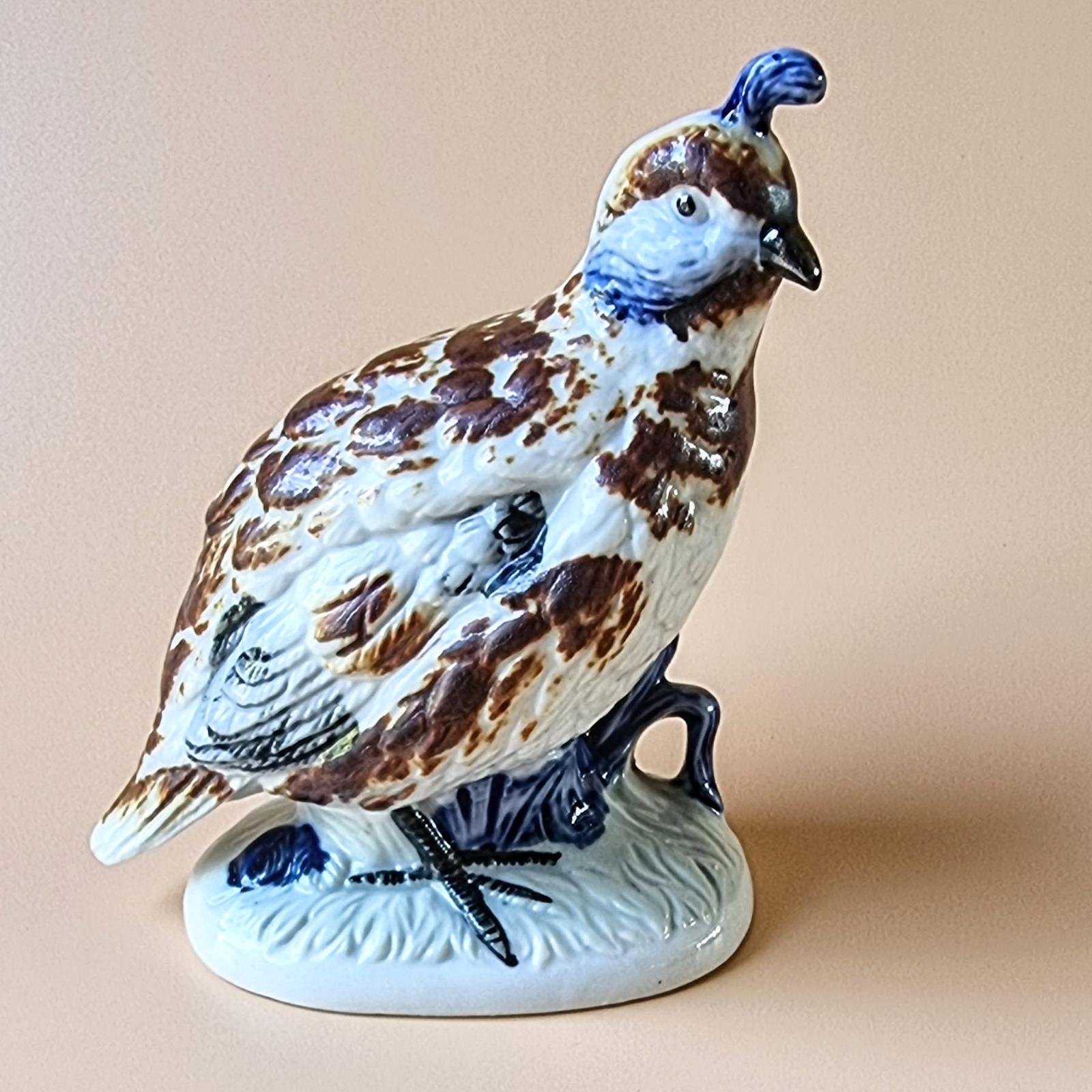 Hand Painted Porcelain Quail c.1860 (1 of 6)