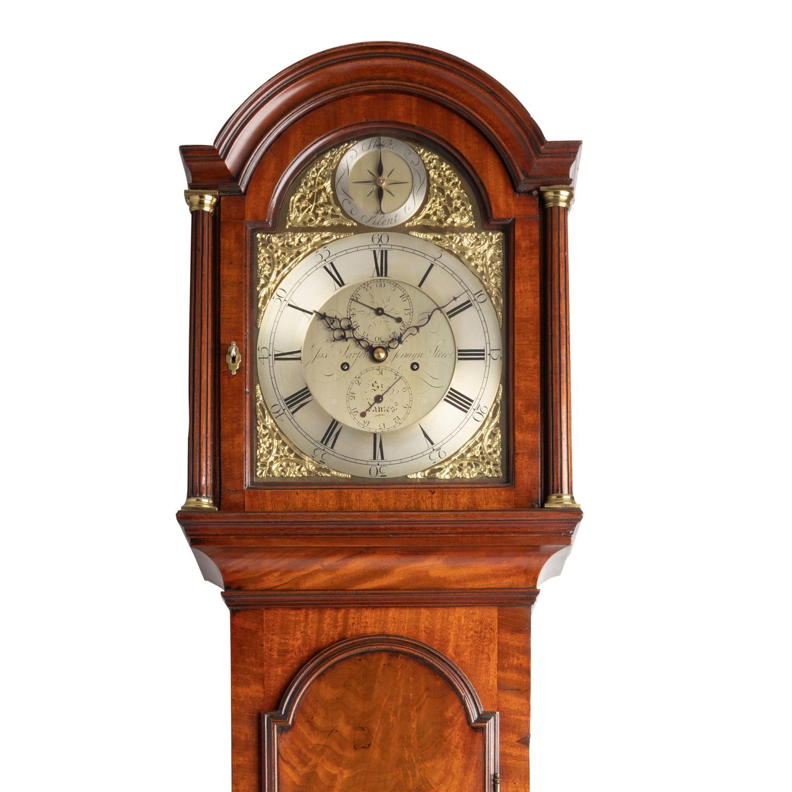 Mahogany Longcase Clock - Joseph Sarjent of London (1 of 3)