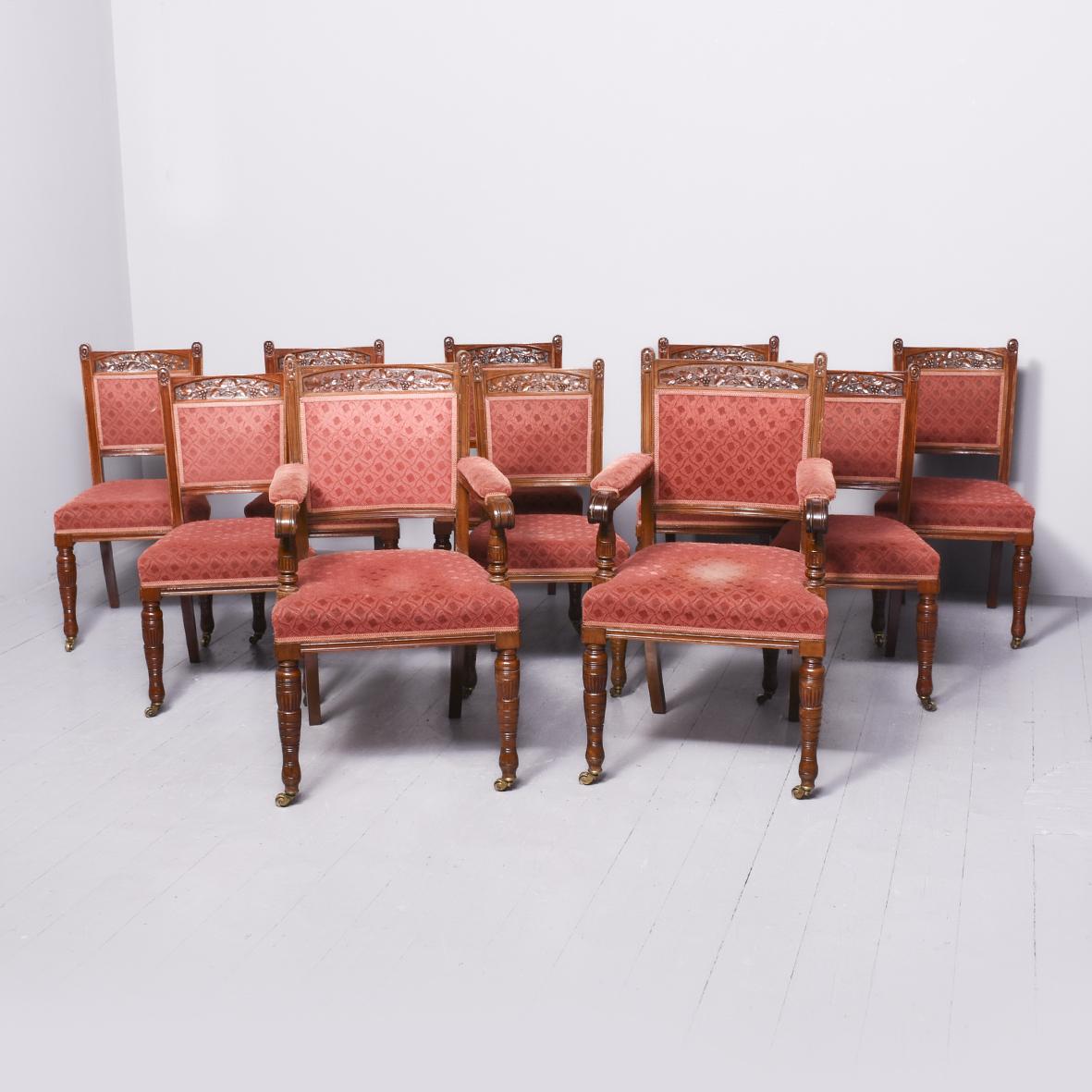 Set of 10 Mahogany Chairs by John Taylor of Edinburgh (1 of 11)
