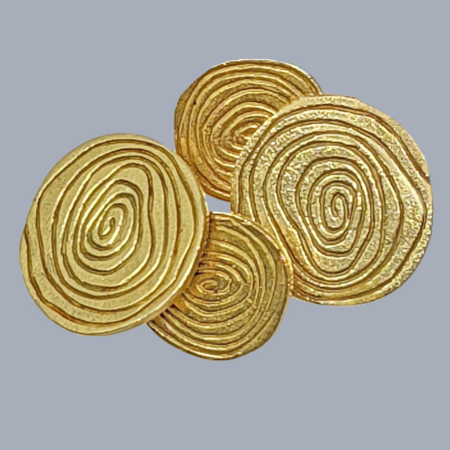 Rare Andrew Grima 18ct Gold Cufflinks – London 1972 – Vintage Signed Collectors’ Jewellery (1 of 7)