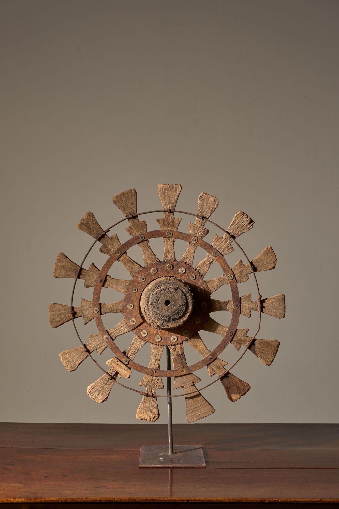 19th Century Mounted Indian Silk Spinning Wheel - No1 (1 of 5) 19th Century Mounted Indian Silk Spinning Wheel - No1 (1 of 5)