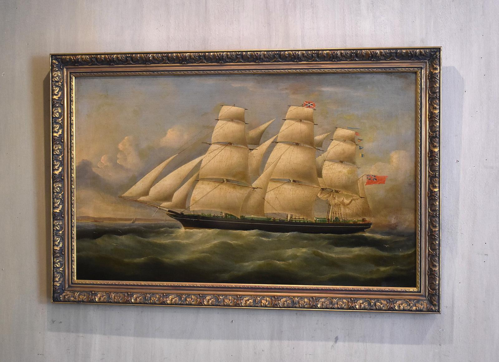 Fine Ship Oil Painting (1 of 6) Fine Ship Oil Painting (1 of 6)