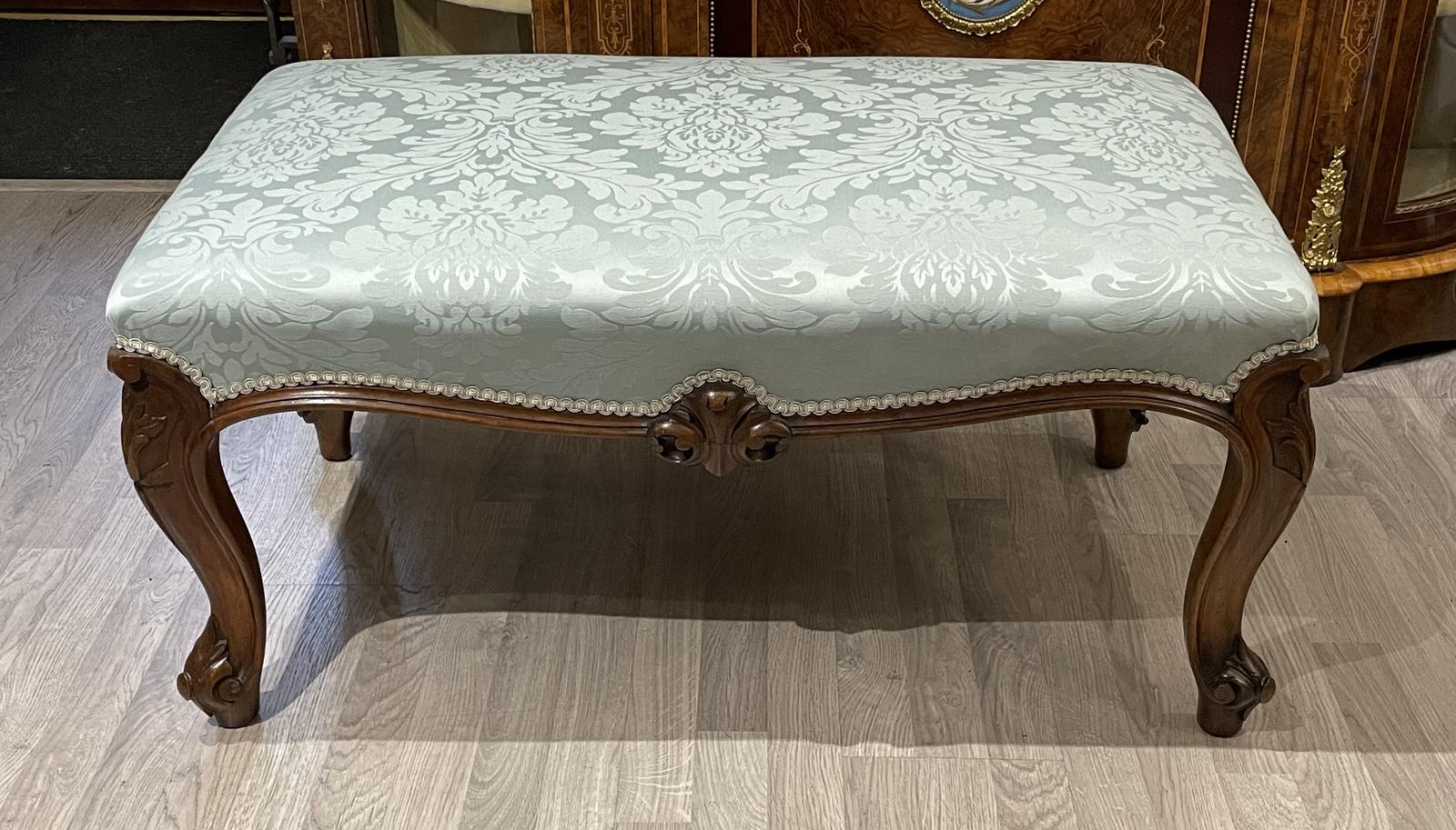 Large 19th Century Walnut Centre Stool (1 of 9) Large 19th Century Walnut Centre Stool (1 of 9)