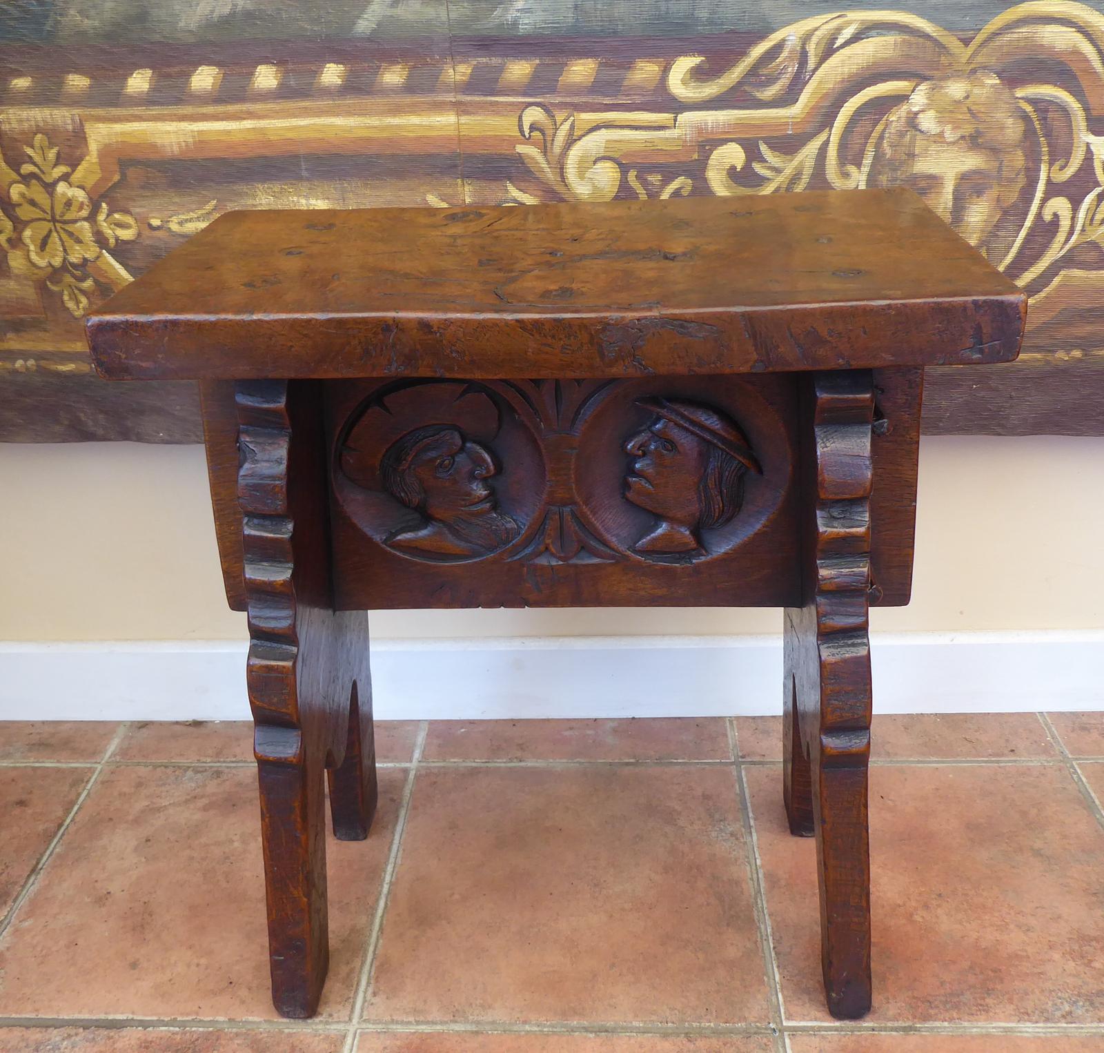 Stool Elm Suite Country Cottage Superb Patina 1890-1900 (1 of 15)