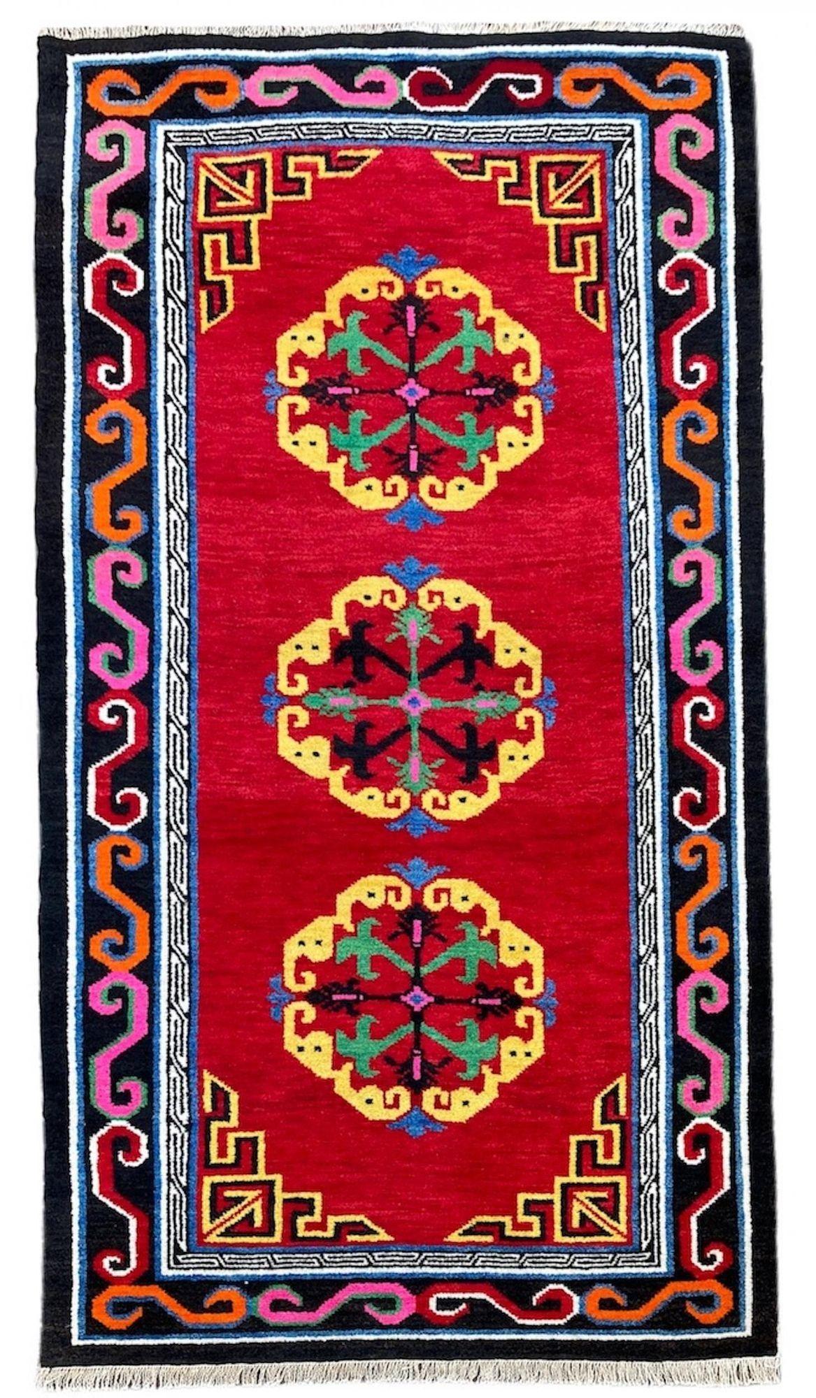 Antique Tibetan Rug c.1920 (1 of 13)
