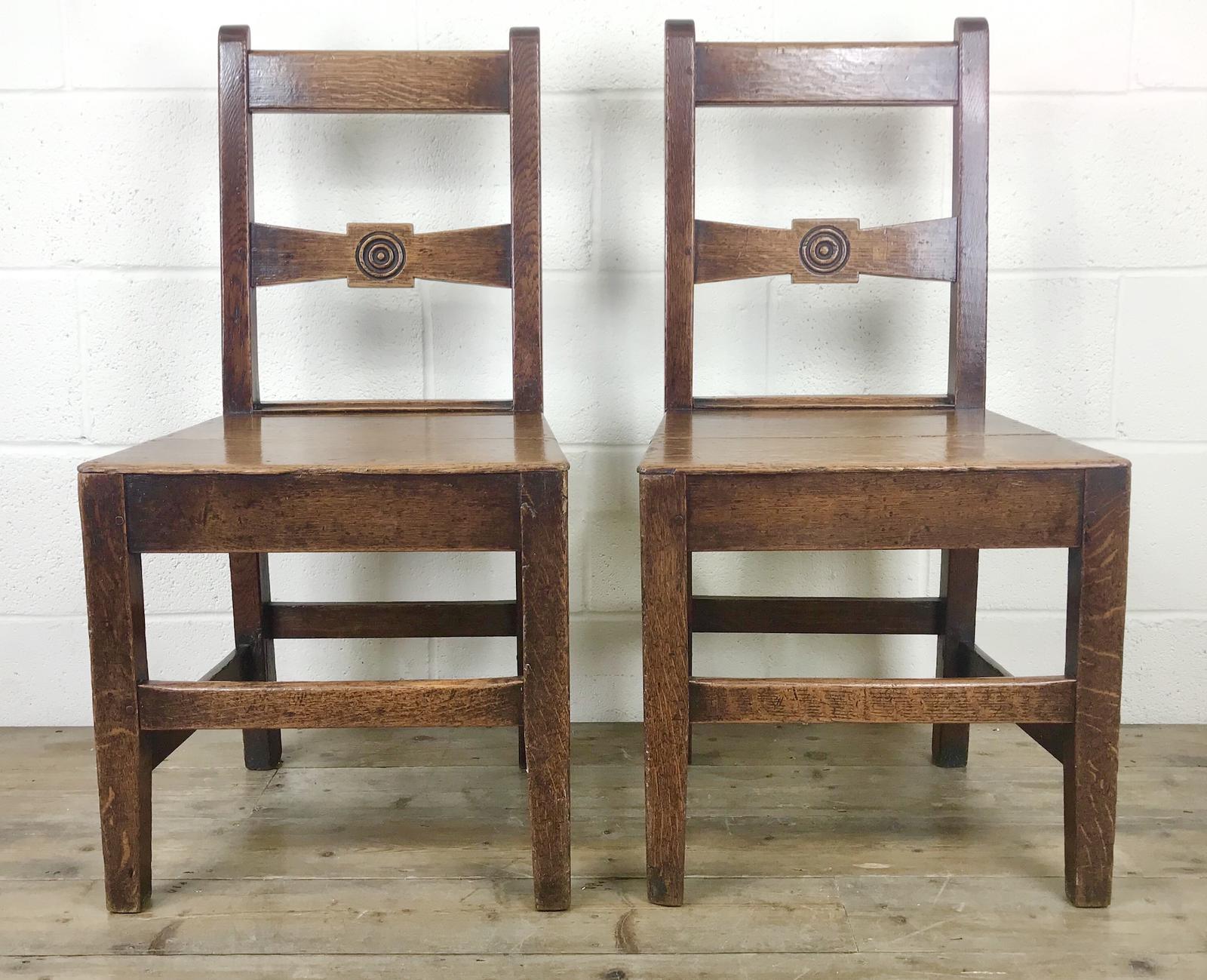 Pair of Antique Oak Bar Back Farmhouse Chairs (1 of 14) Pair of Antique Oak Bar Back Farmhouse Chairs (1 of 14)