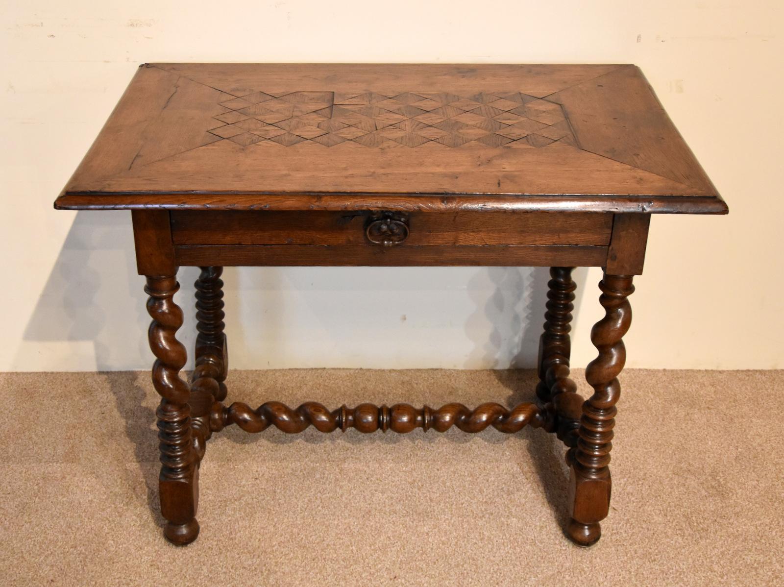 Late 17th Century Parquetry Side Table (1 of 8)