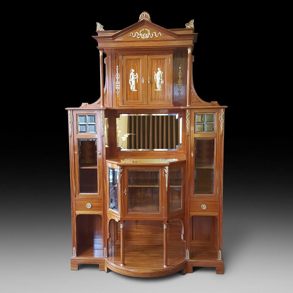 Exhibition Quality Late 19th Century Swiss Satinwood Salon Cabinet (1 of 19)