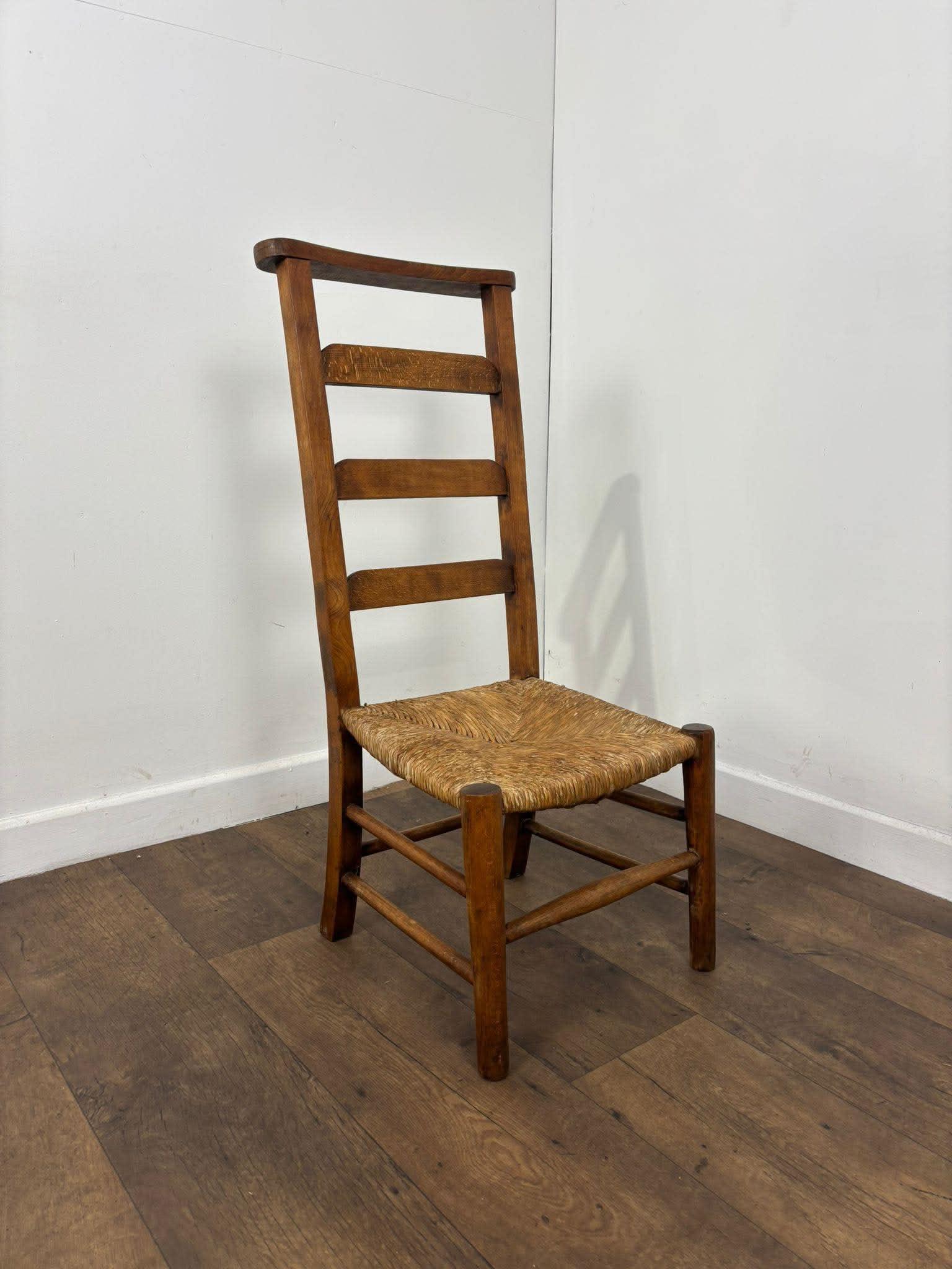 Antique Beech Rush Seat Prayer Chair (1 of 12) Antique Beech Rush Seat Prayer Chair (1 of 12)