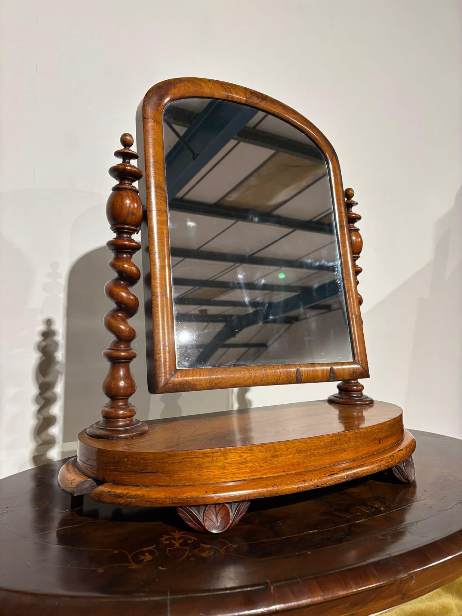 Victorian Walnut Dressing Table Mirror (1 of 12)
