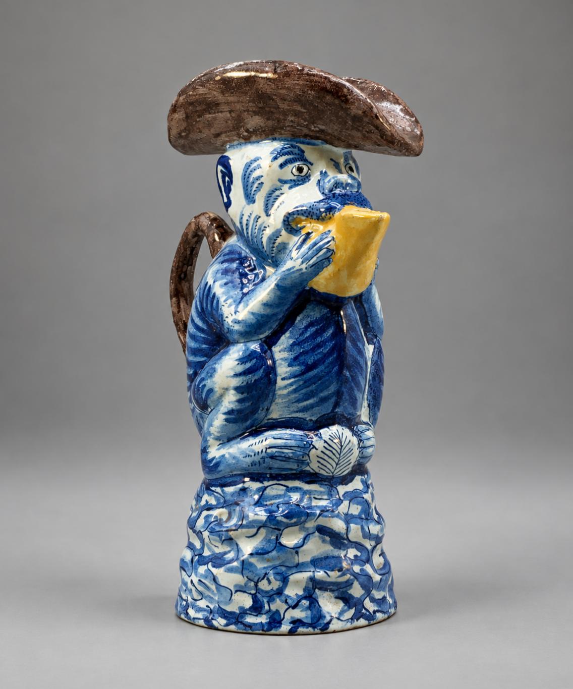 Rare 18th-century Dutch Delft Faience Monkey Toby Jug – Pieter Verburg (1 of 10) Rare 18th-century Dutch Delft Faience Monkey Toby Jug – Pieter Verburg (1 of 10)