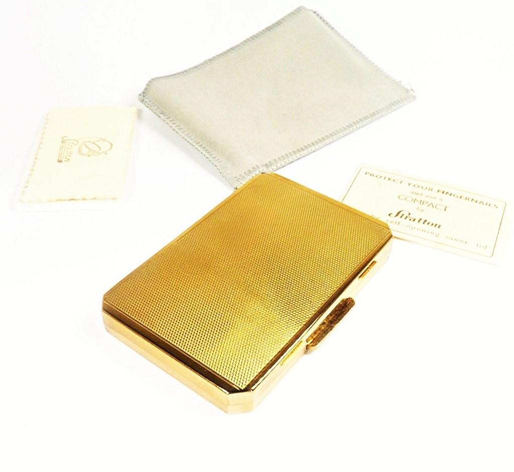 1950s Vintage Compact Mirror Stratton Brand Unused (1 of 8)