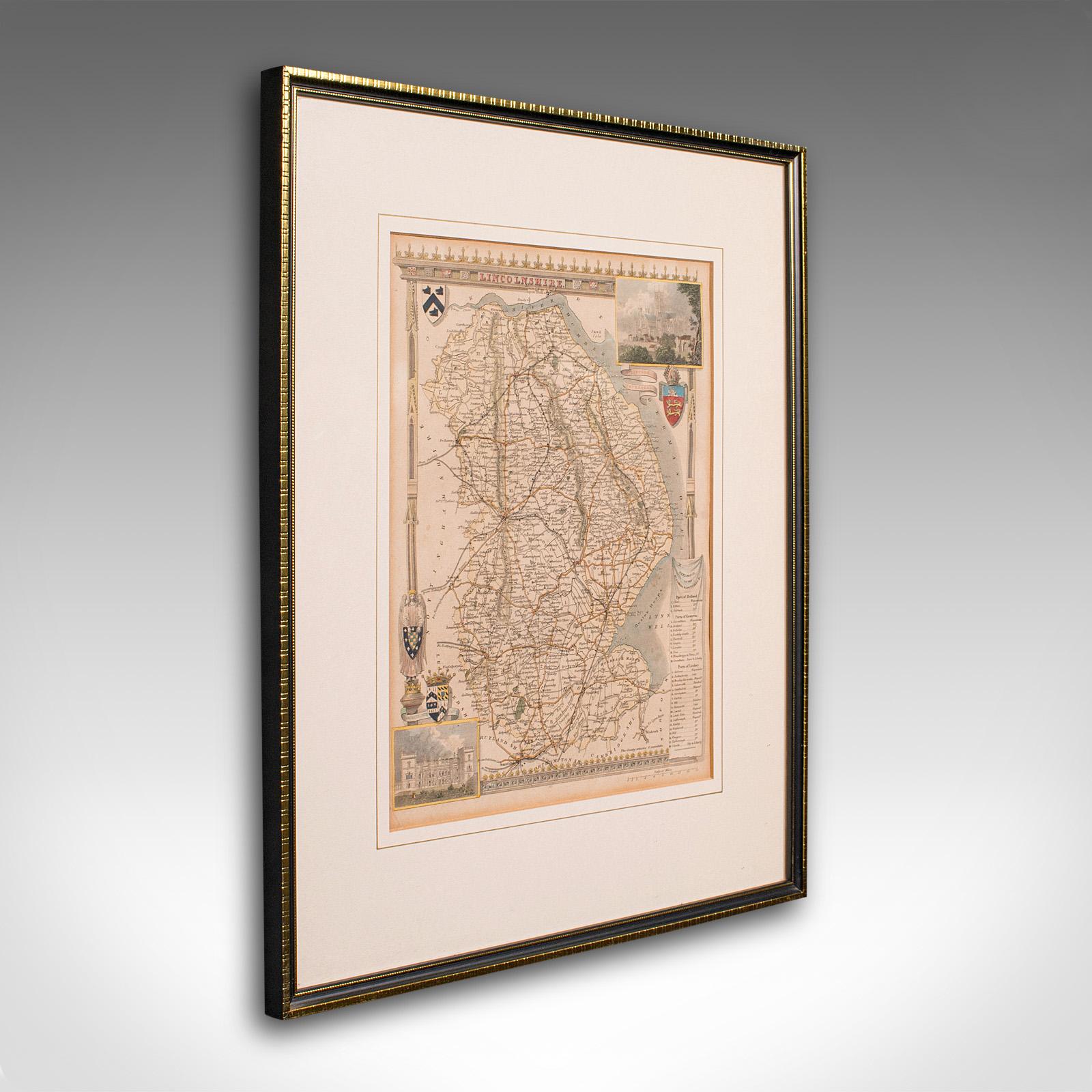 Antique Lithography Map, Lincolnshire, English, Framed, Engraving, Cartography (1 of 12) Antique Lithography Map, Lincolnshire, English, Framed, Engraving, Cartography (1 of 12)