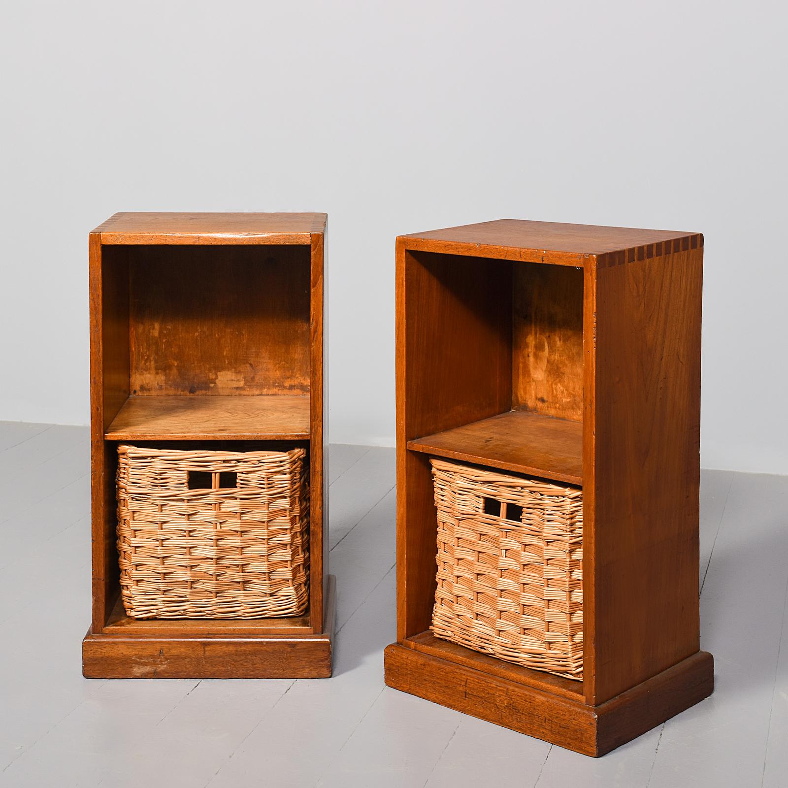Pair of Open-fronted Teak Bedside Cabinets (1 of 7) Pair of Open-fronted Teak Bedside Cabinets (1 of 7)