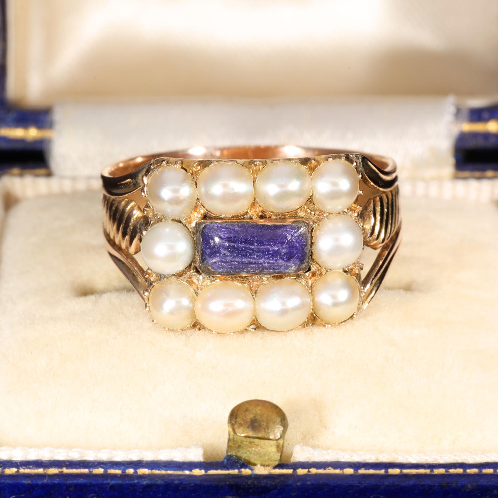 The Antique Georgian Pearl & Enamel Elaborate Ring (1 of 7) The Antique Georgian Pearl & Enamel Elaborate Ring (1 of 7)