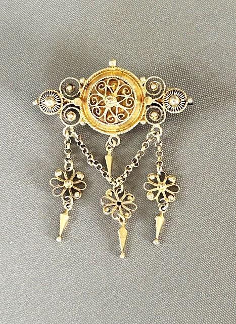 Silver Gilt Filigree Brooch by Marius Hammer (1 of 5) Silver Gilt Filigree Brooch by Marius Hammer (1 of 5)