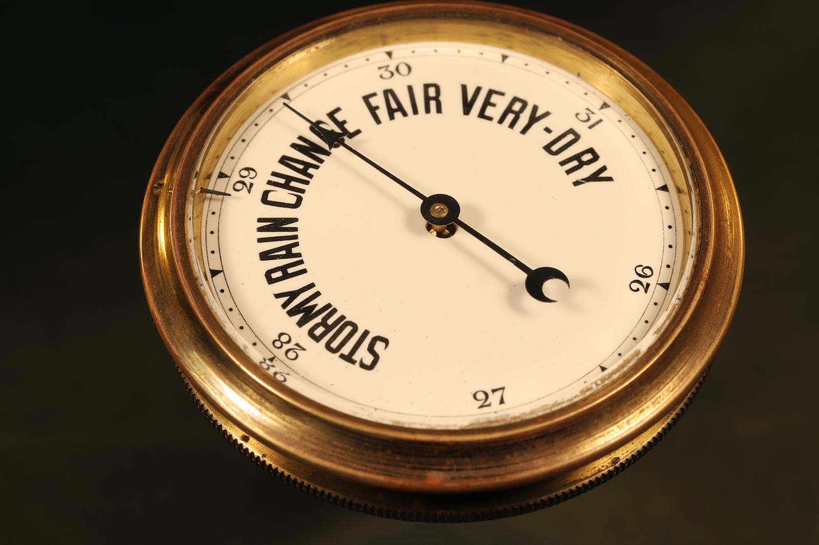 Rare Early Motor Aneroid Barometer by Lufft c.1905 (1 of 9)
