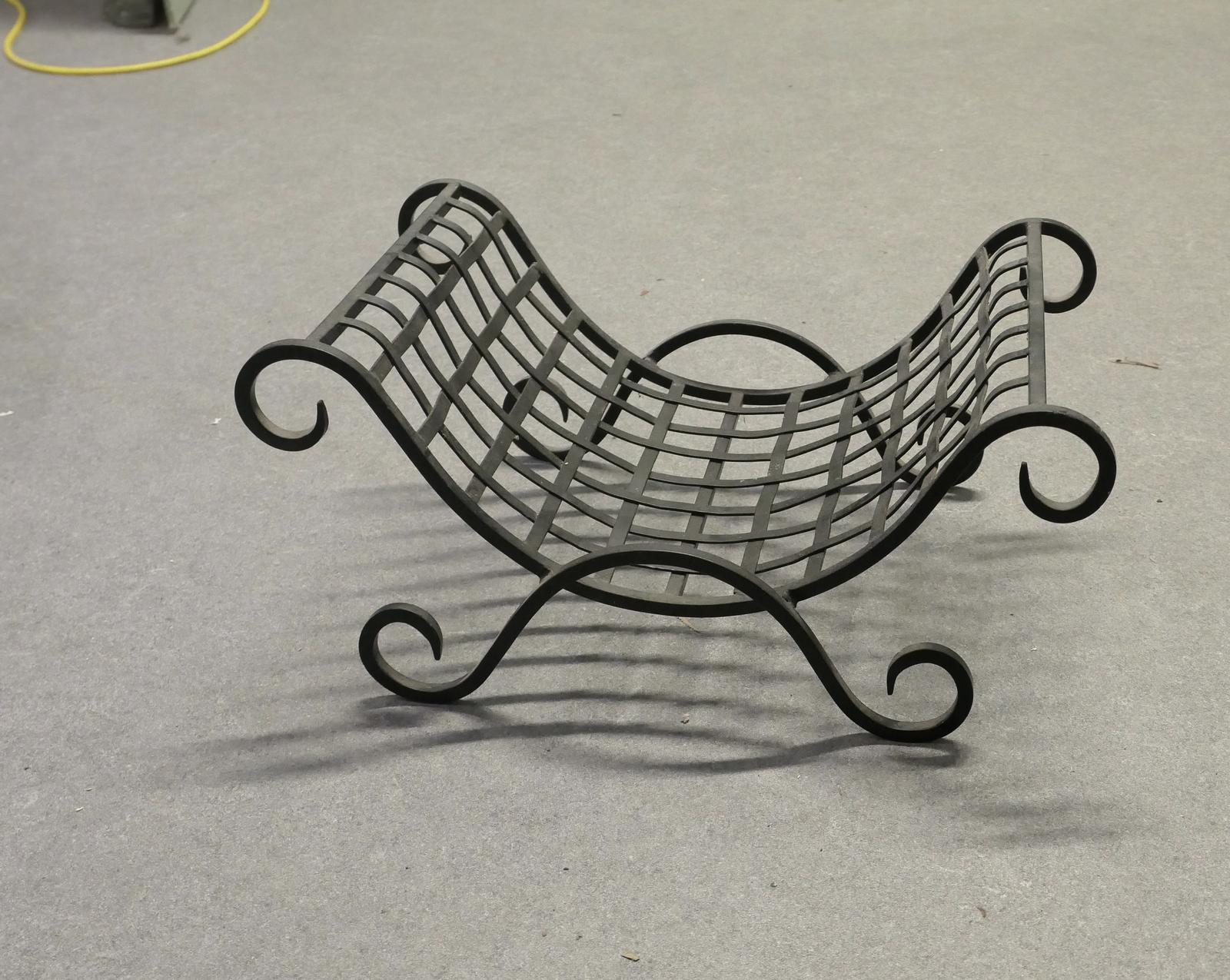 Attractive Cast Iron Log Carrier (1 of 6)