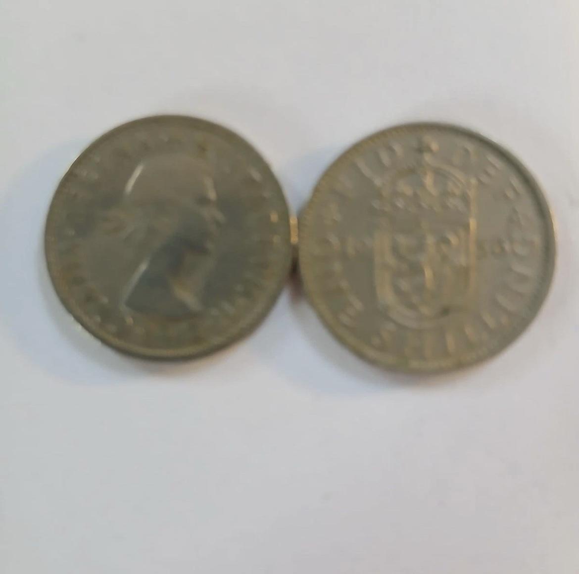 British One Shilling Pieces Scotland 1953/1966 (1 of 1) British One Shilling Pieces Scotland 1953/1966 (1 of 1)