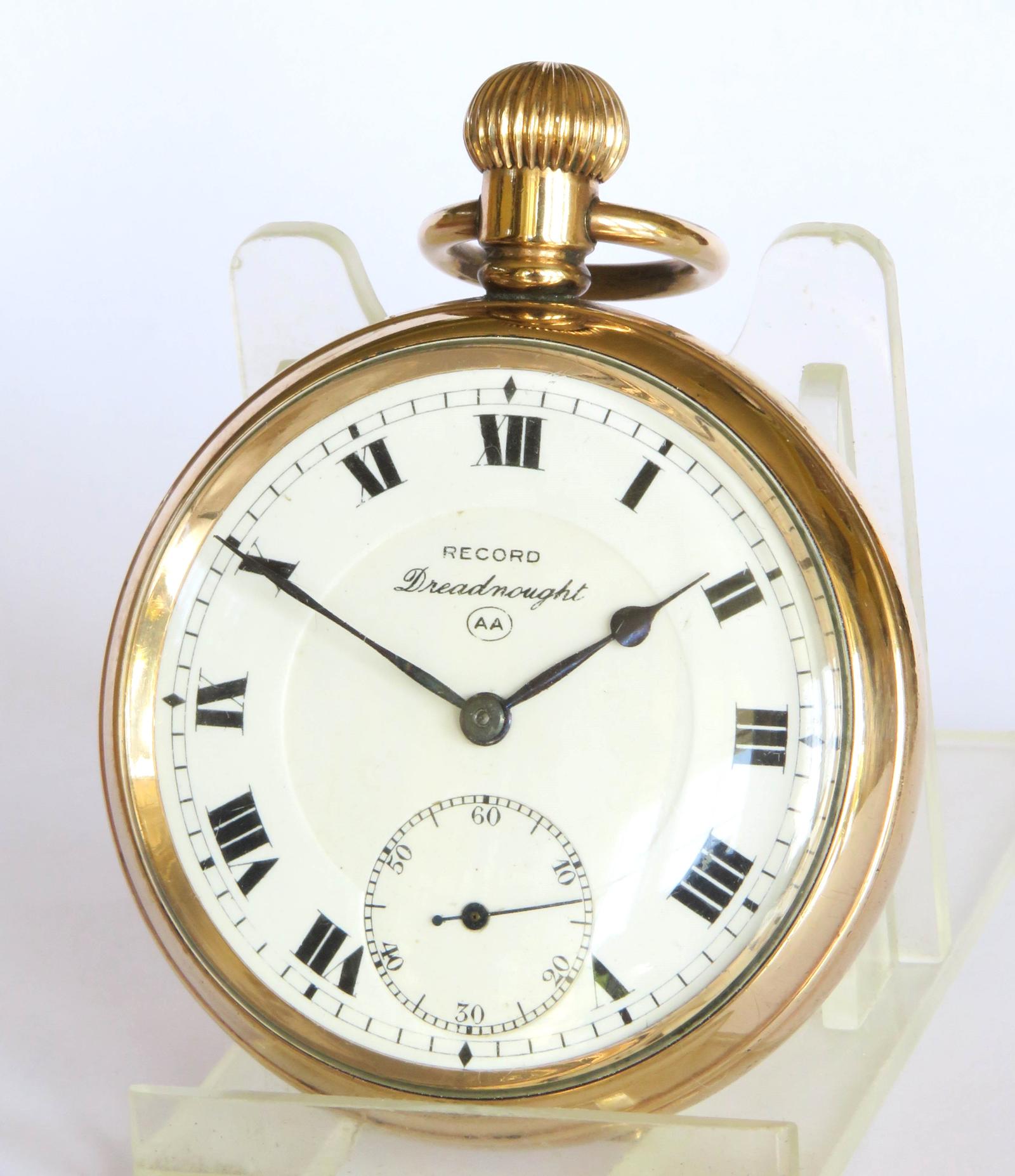 Pocket Watch: 1920s Record Dreadnought Pocket Watch (1 of 5)