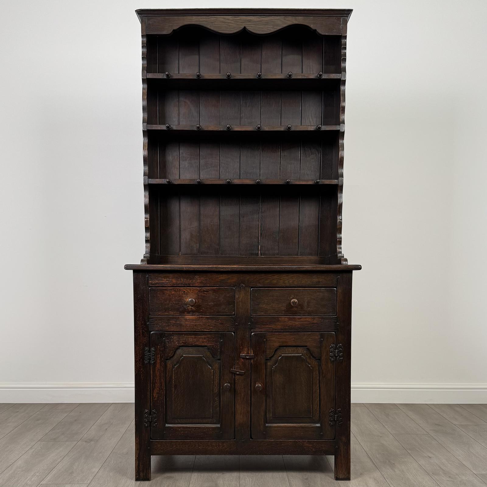 Antique 20th Century Small Oak Dresser (1 of 12)