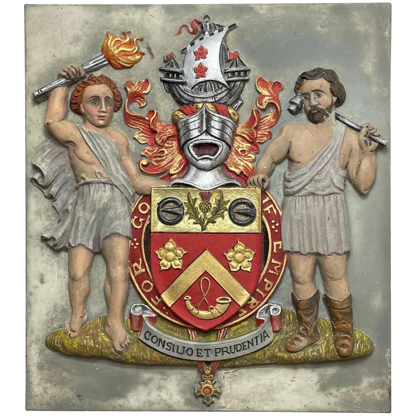 Bronze Heraldic Plaque Duncan Arms OBE Ministry of Supply Glasgow (1 of 13)