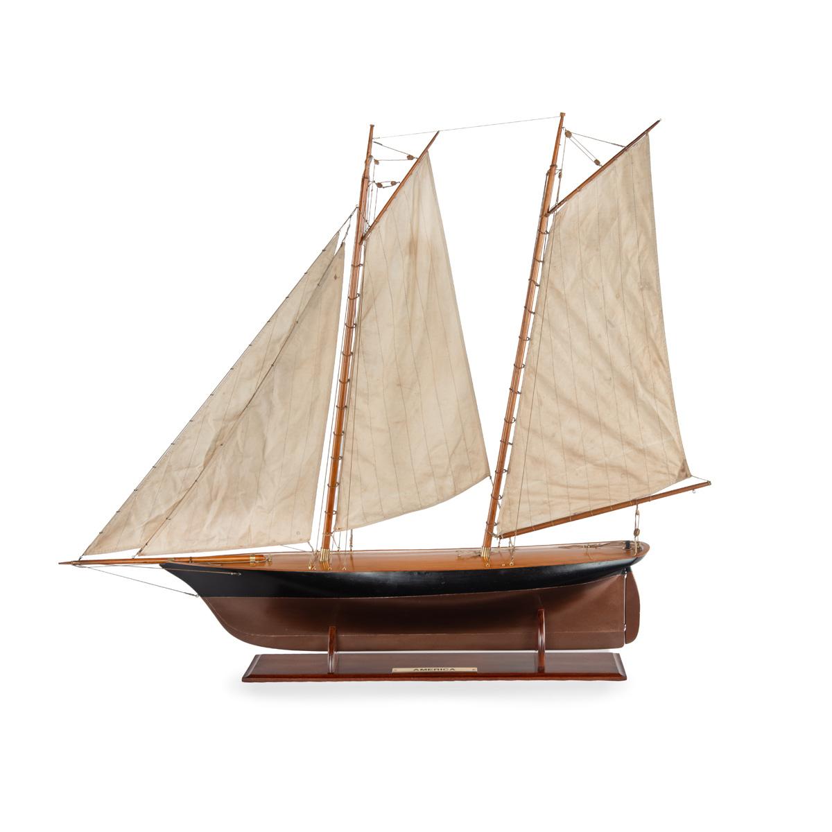 Model of the Famous Yacht America, Winner of the 53 First America’s Cup - Late 19th Century / Early 20th Century (1 of 11) Model of the Famous Yacht America, Winner of the 53 First America’s Cup - Late 19th Century / Early 20th Century (1 of 11)