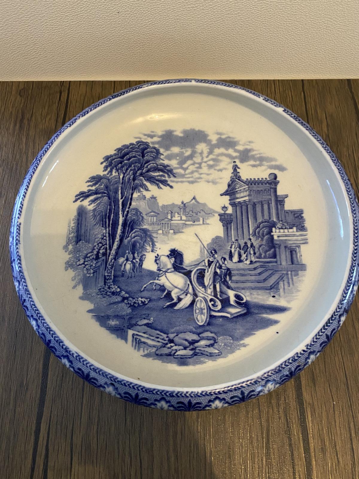 Antique Cauldon “arcadian” Blue & White Serving Dish Bowl (1 of 4) Antique Cauldon “arcadian” Blue & White Serving Dish Bowl (1 of 4)