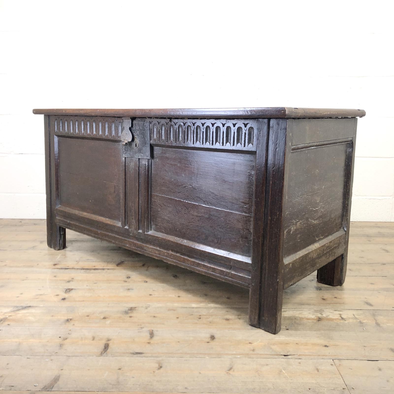 Antique 18th Century Oak Coffer (1 of 9) Antique 18th Century Oak Coffer (1 of 9)