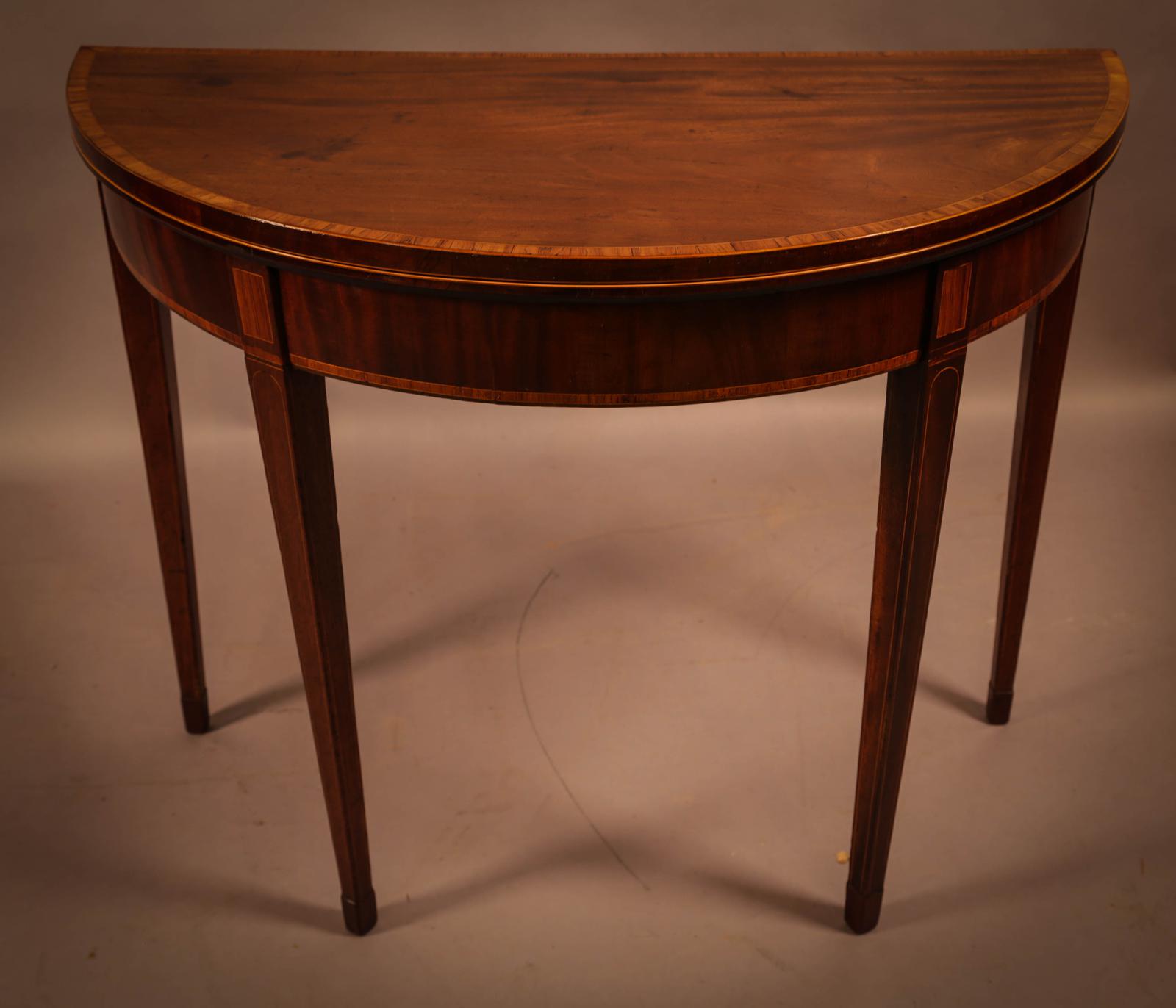 Georgian Demi Lune Card Table (1 of 5) Georgian Demi Lune Card Table (1 of 5)