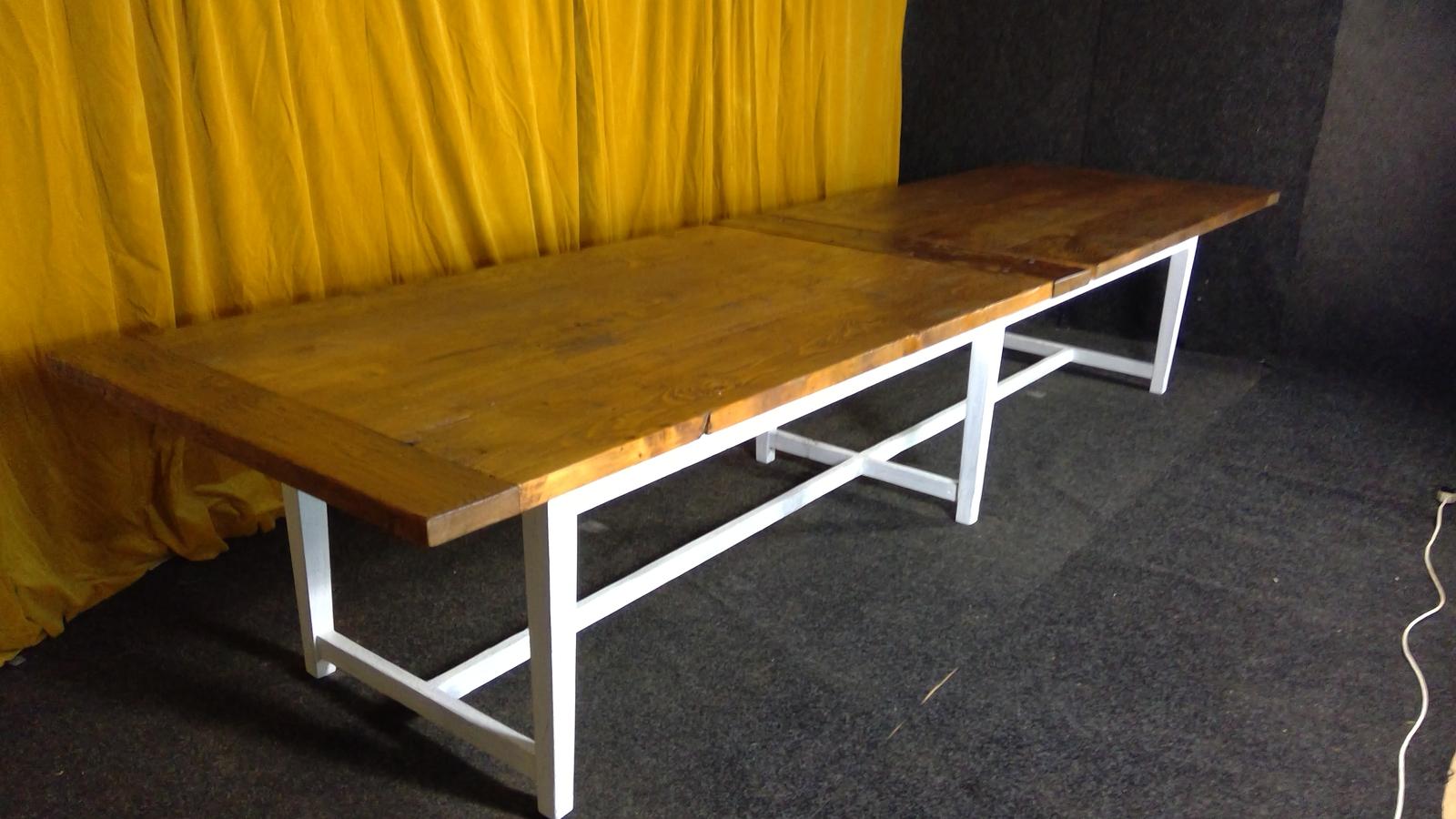 Large Size Impressive Pine Farmhouse Kitchen Refectory Table (1 of 10)