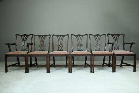 Set of 6 Chippendale Dining Chairs (1 of 12) Set of 6 Chippendale Dining Chairs (1 of 12)