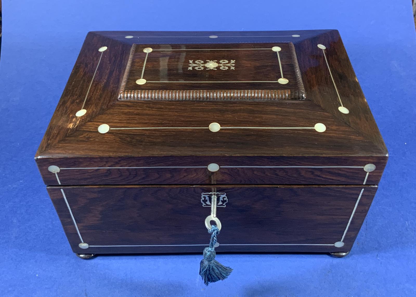 William IV Rosewood Jewellery Box (1 of 10) William IV Rosewood Jewellery Box (1 of 10)