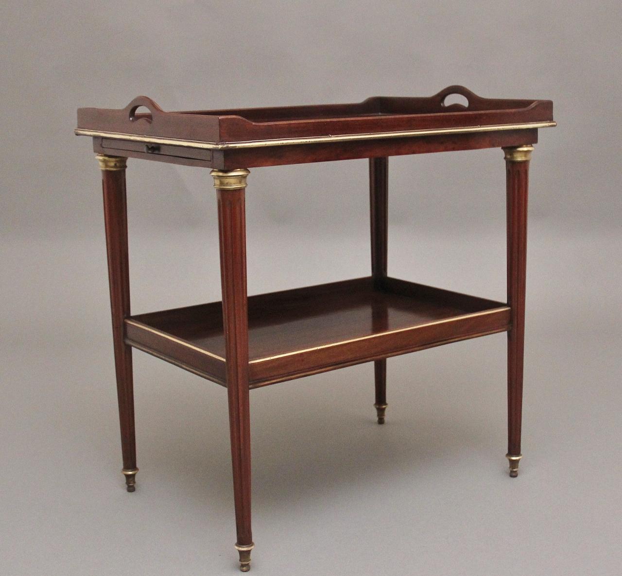 19th Century Mahogany & Brass Inlaid Occasional Table (1 of 11) 19th Century Mahogany & Brass Inlaid Occasional Table (1 of 11)
