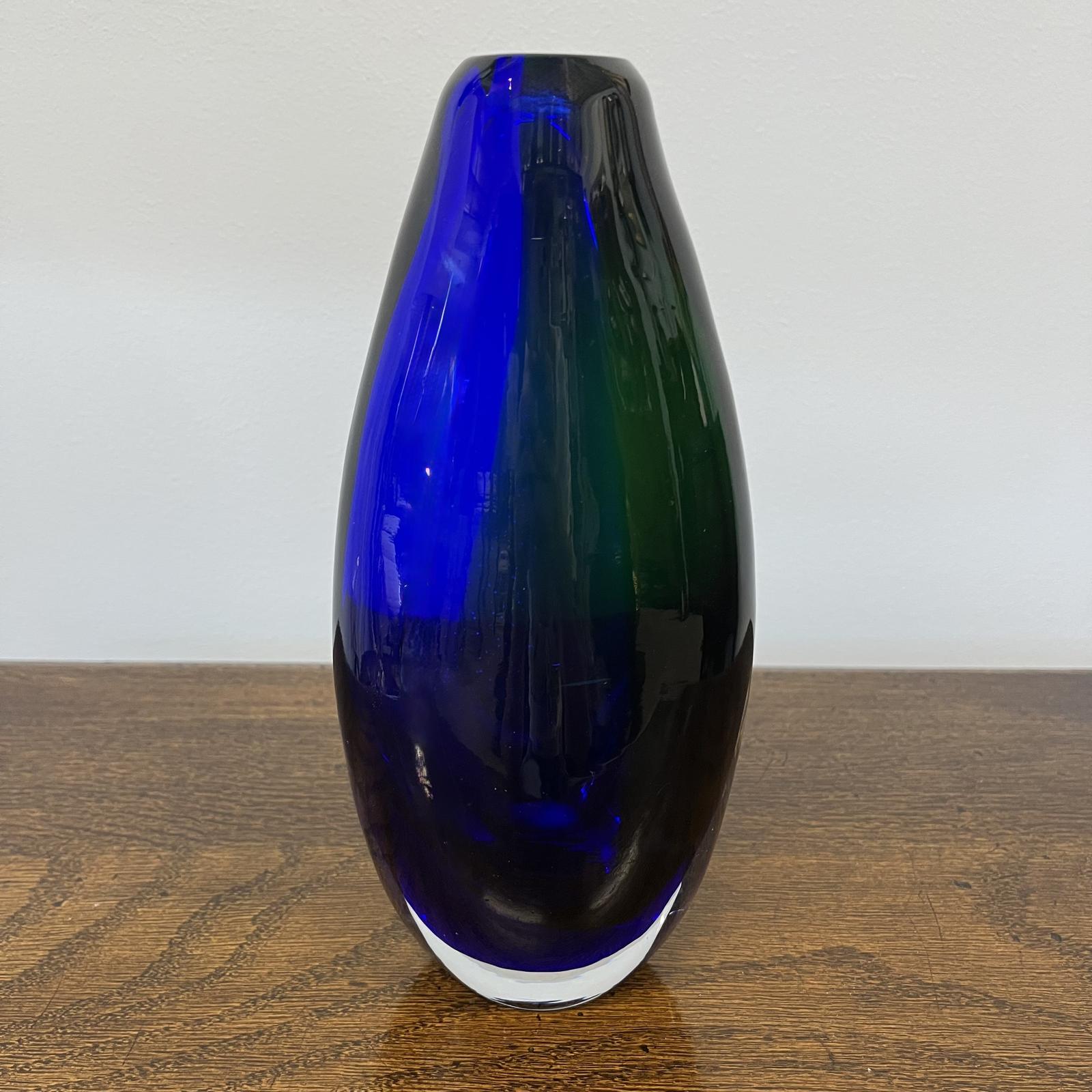 Italian Murano Glass Bottle Vase by Designer Barovier Toso (1 of 2)