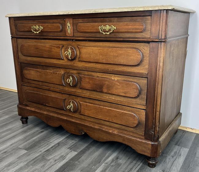 French Antique Marble Topped Chest of Drawers (1 of 18) French Antique Marble Topped Chest of Drawers (1 of 18)
