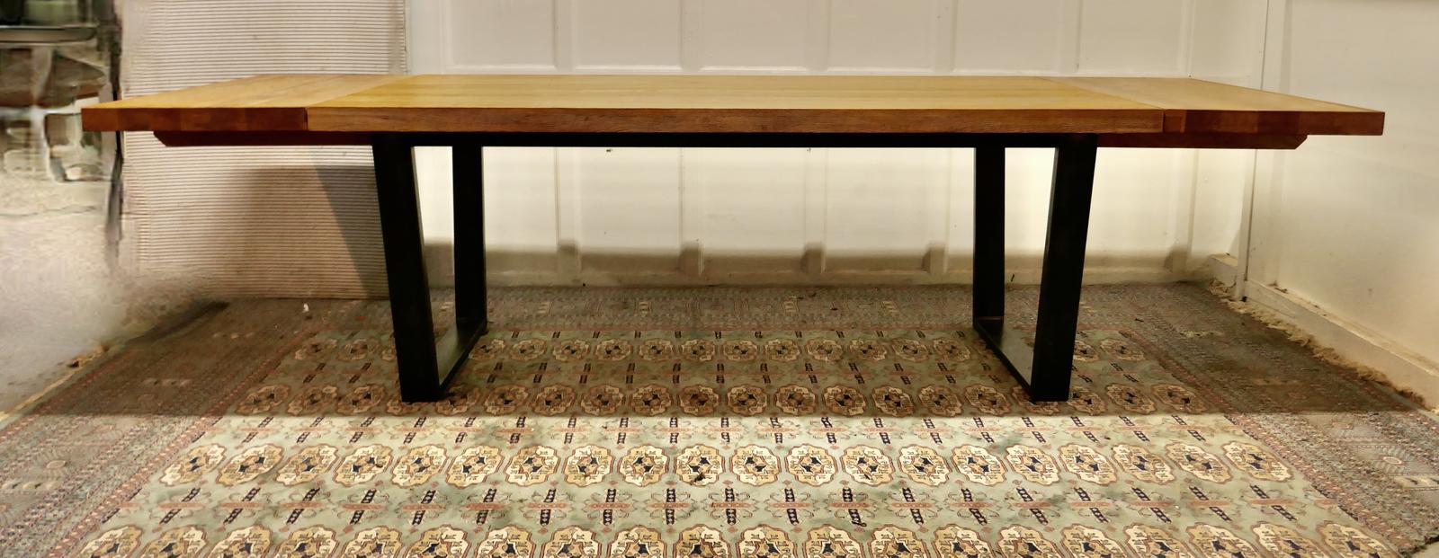 Mid Century Golden Oak Extending Dining Table (1 of 14)