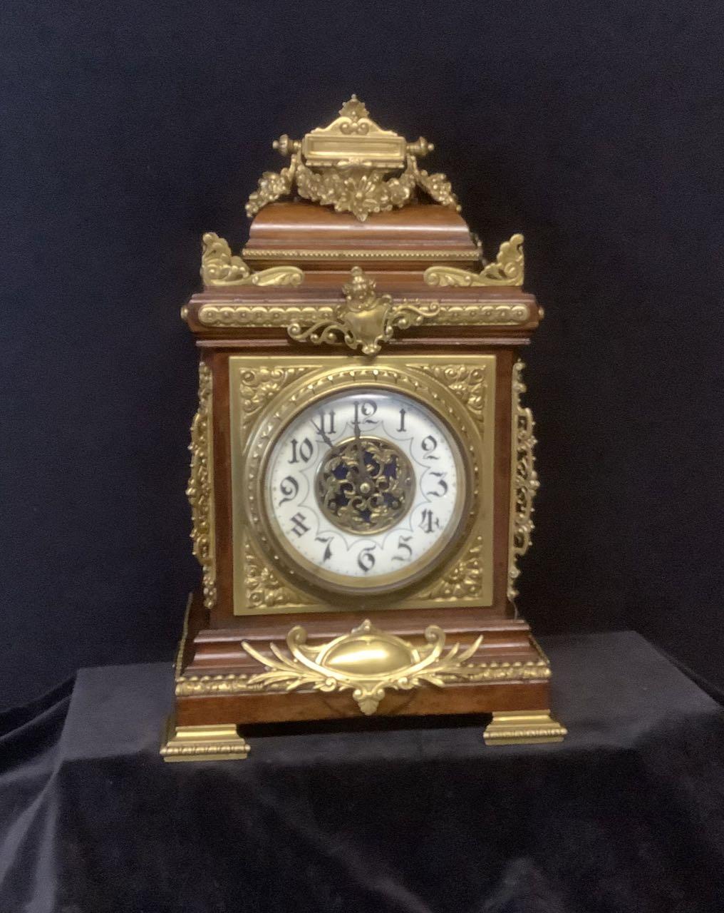 Victorian Walnut Table Clock (1 of 8)