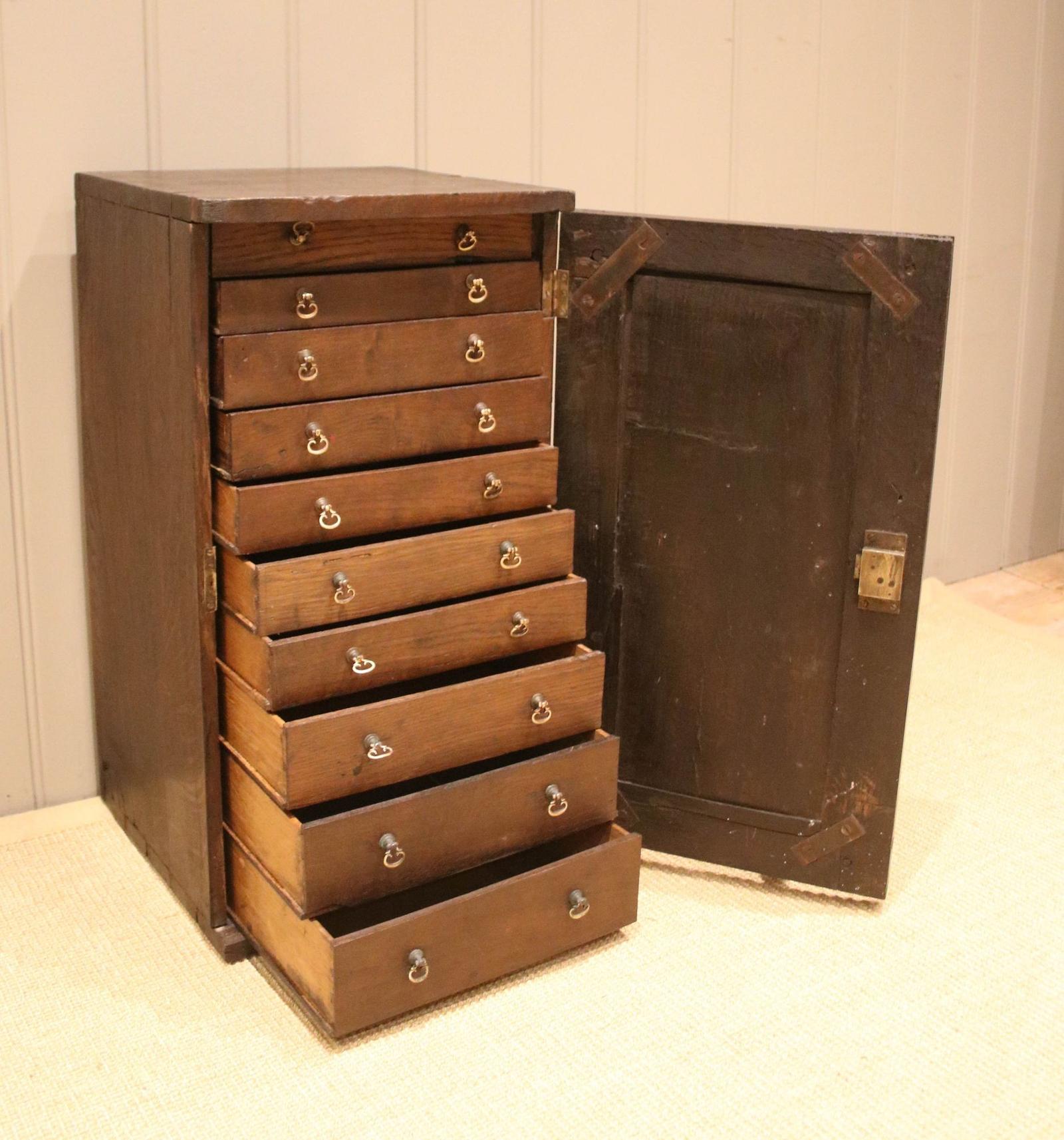 Rustic Georgian Oak Collectors Cabinet (1 of 11)