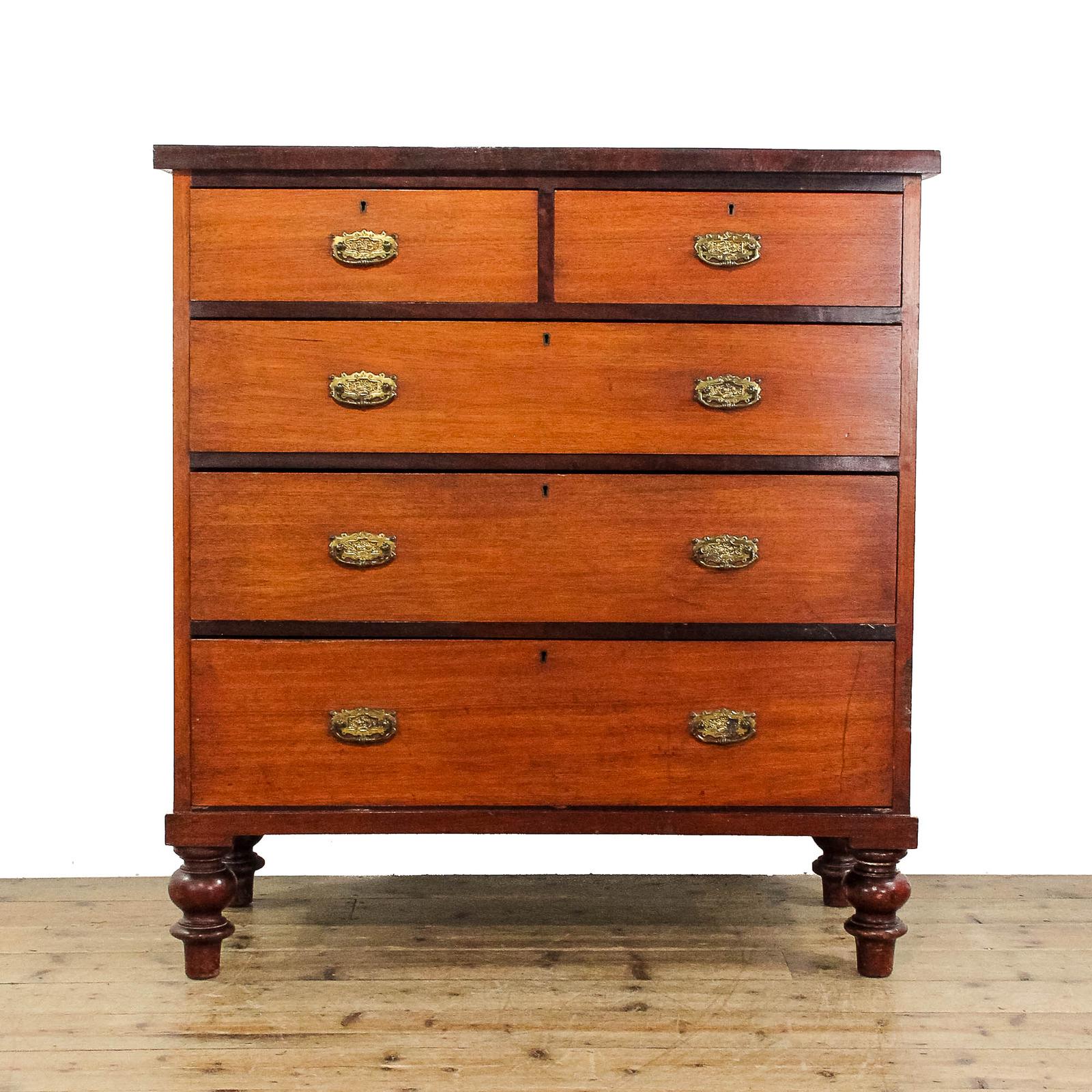 Antique 19th Century Mahogany Chest of Drawers (1 of 10)