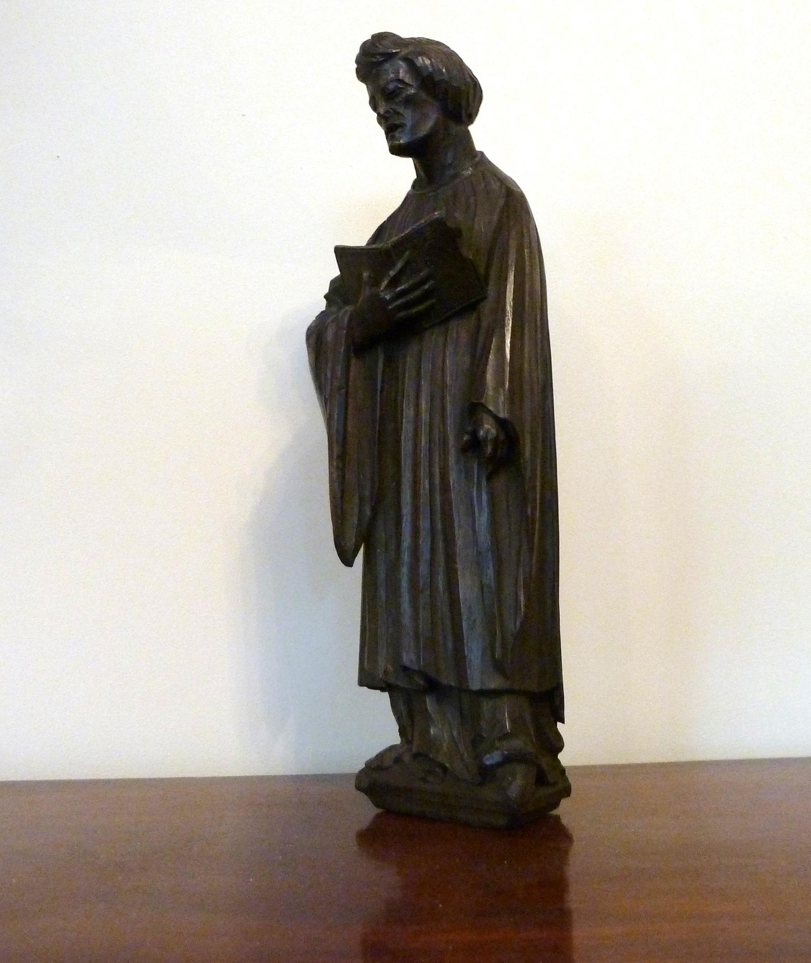 19TH CENTURY CARVED OAK FIGURE (1 of 10)