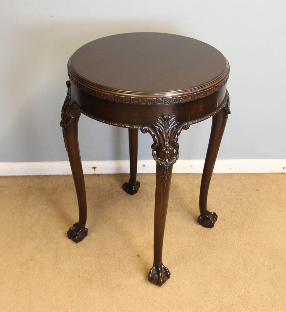 Antique Mahogany Jardinière Lamp Table Torchiere Plant Stand (1 of 9)