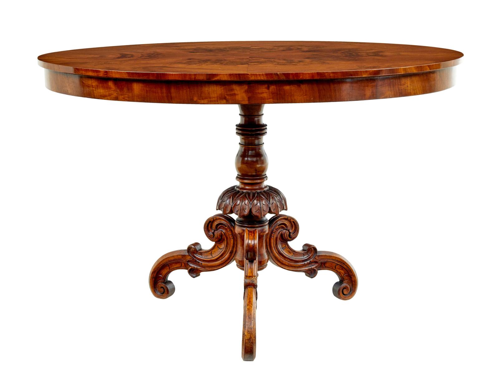 19th Century Oval Hand Carved Side Table (1 of 7) 19th Century Oval Hand Carved Side Table (1 of 7)