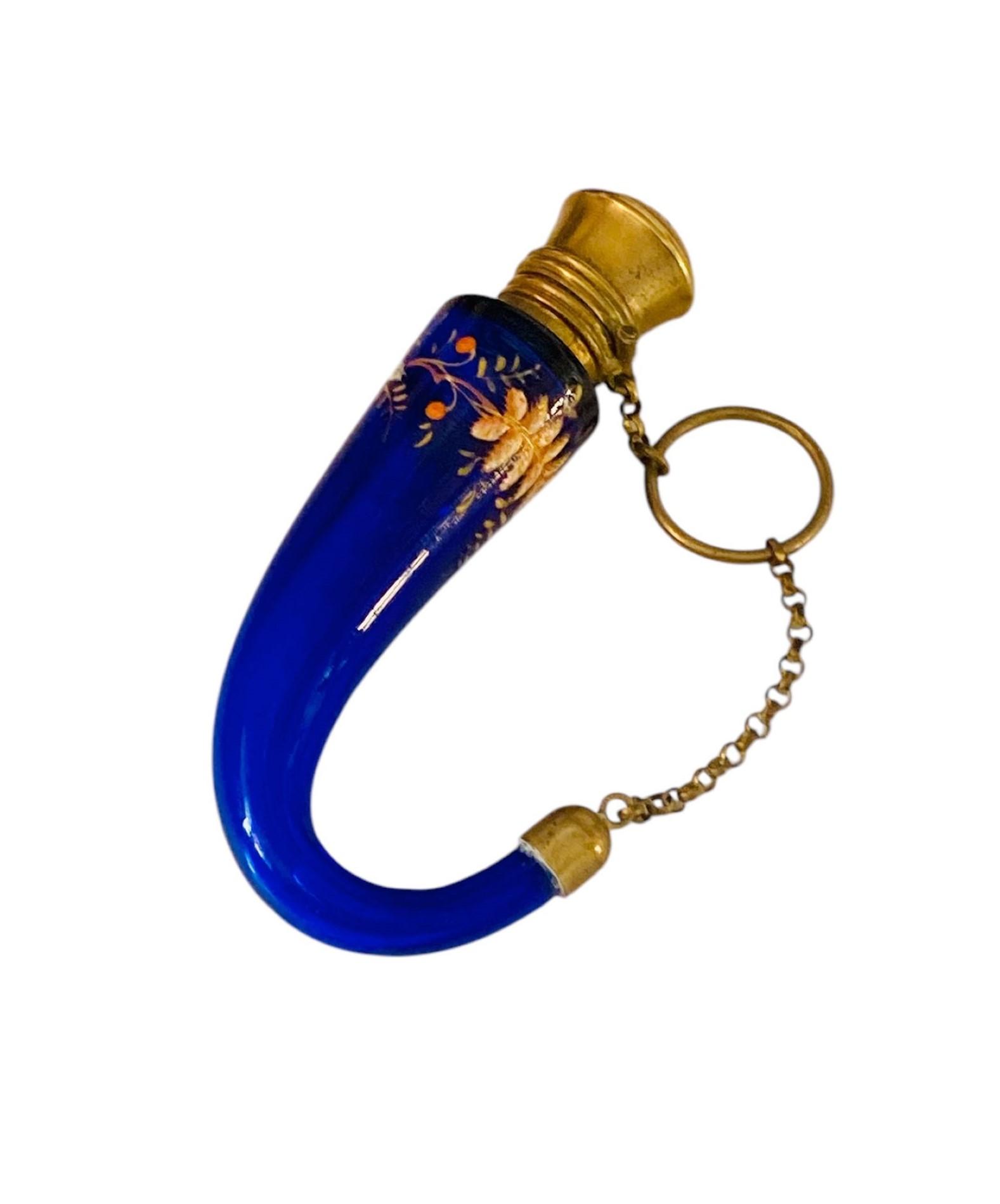 Antique Moserenamel & Gilt Cornucopia / Horn Form Chatelaine Perfume Scent Bottle c.1880 (1 of 11) Antique Moserenamel & Gilt Cornucopia / Horn Form Chatelaine Perfume Scent Bottle c.1880 (1 of 11)