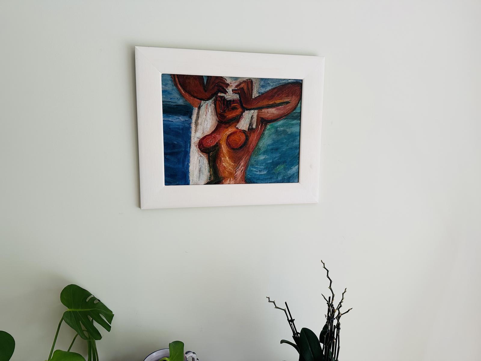 Original Oil on Board 'The Sun Worshipper' by Anton Bartl (1912-2002) - Provenance; Sheila Bartl c.1950 (1 of 3)